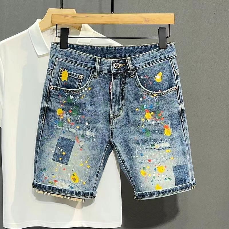 Xl Men'S Fashion - Pantalones vaqueros cortos para hombre, pantalones