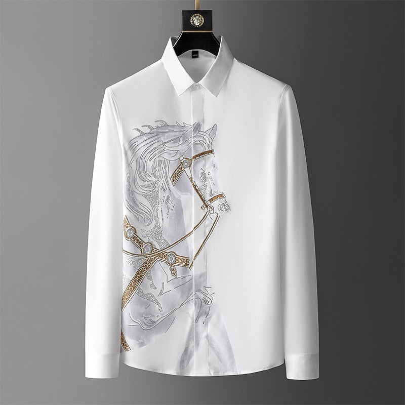 Dress Shirt Non-Iron - Vestido camisas blancas para hombres de