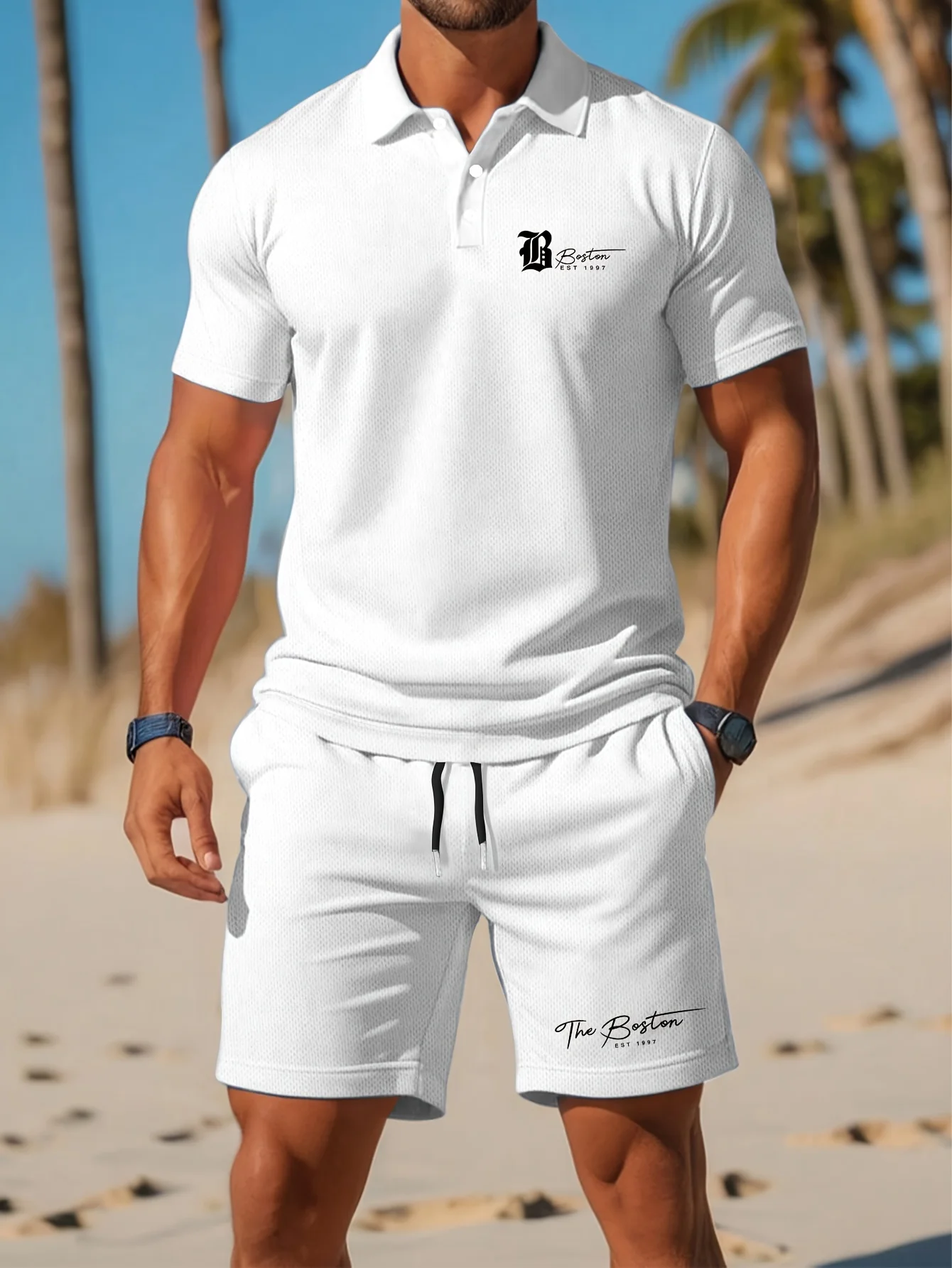 Queer Men'S Fashion - Conjunto de camisa Polo para hombre,