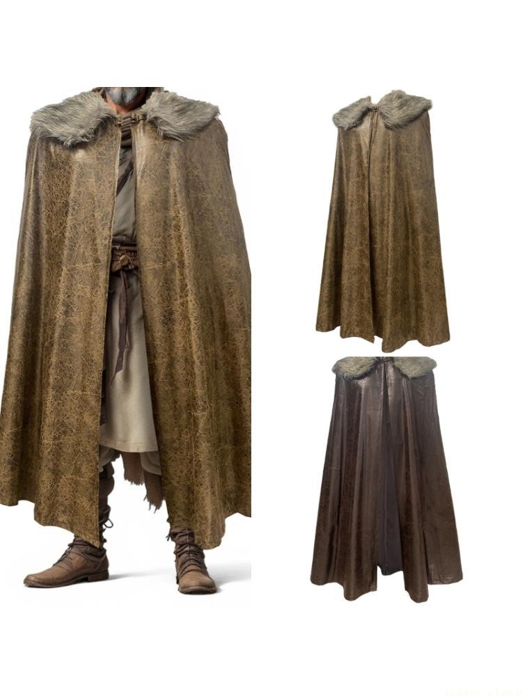 Mens Fashion Poncho - Capas disfraz en forma manto Medieval