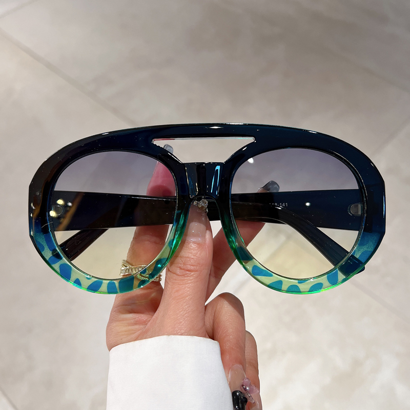 Men'S Fashion Glasses - Gafas de Sol Redondas Extra Grandes