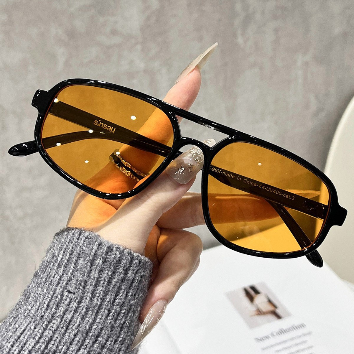 Men'S Fashion Glasses - Gafas de Sol Ovaladas Retro para