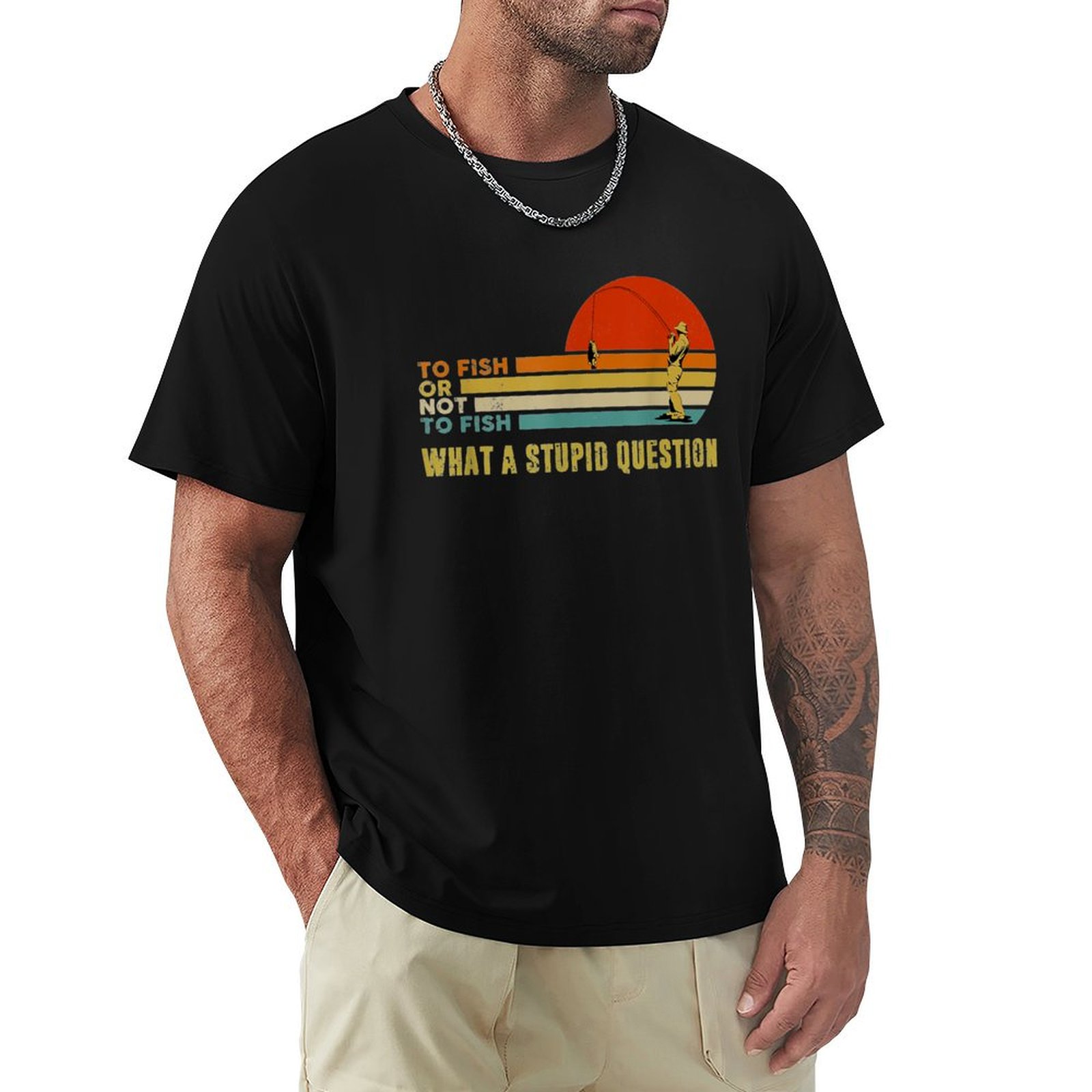 Men'S Fashion Questions - Camiseta divertida con estampado de moda: