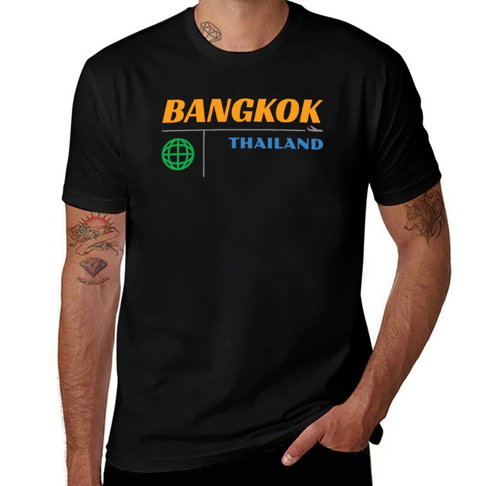 Mens Fashion Bangkok - Camiseta Retro de los Años 50