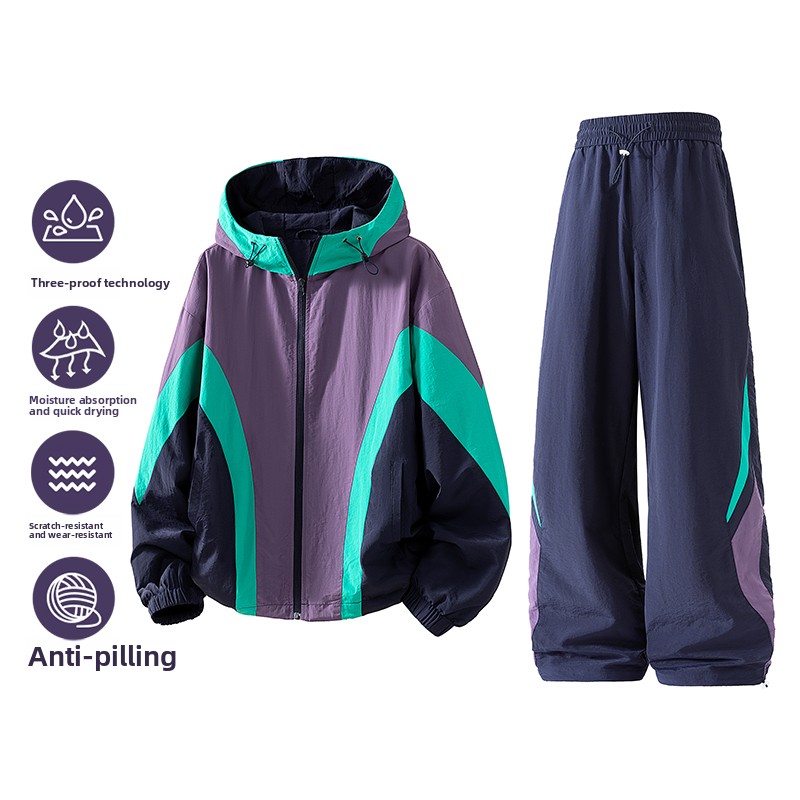 Men'S Fashion Zipper Jacket - Nuevo conjunto de chaqueta de dos