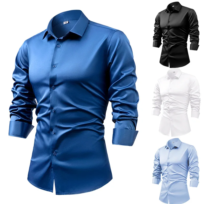 Dress Shirt Non-Iron - 2025 Camisas de vestir de manga