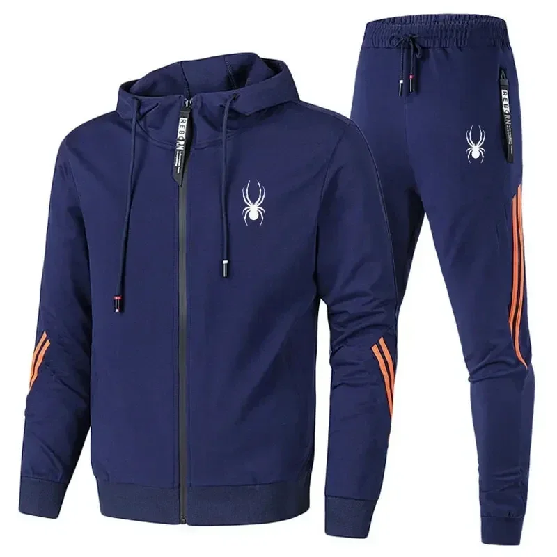 Men'S Fashion Zipper Jacket - Nuevo conjunto deportivo de dos piezas