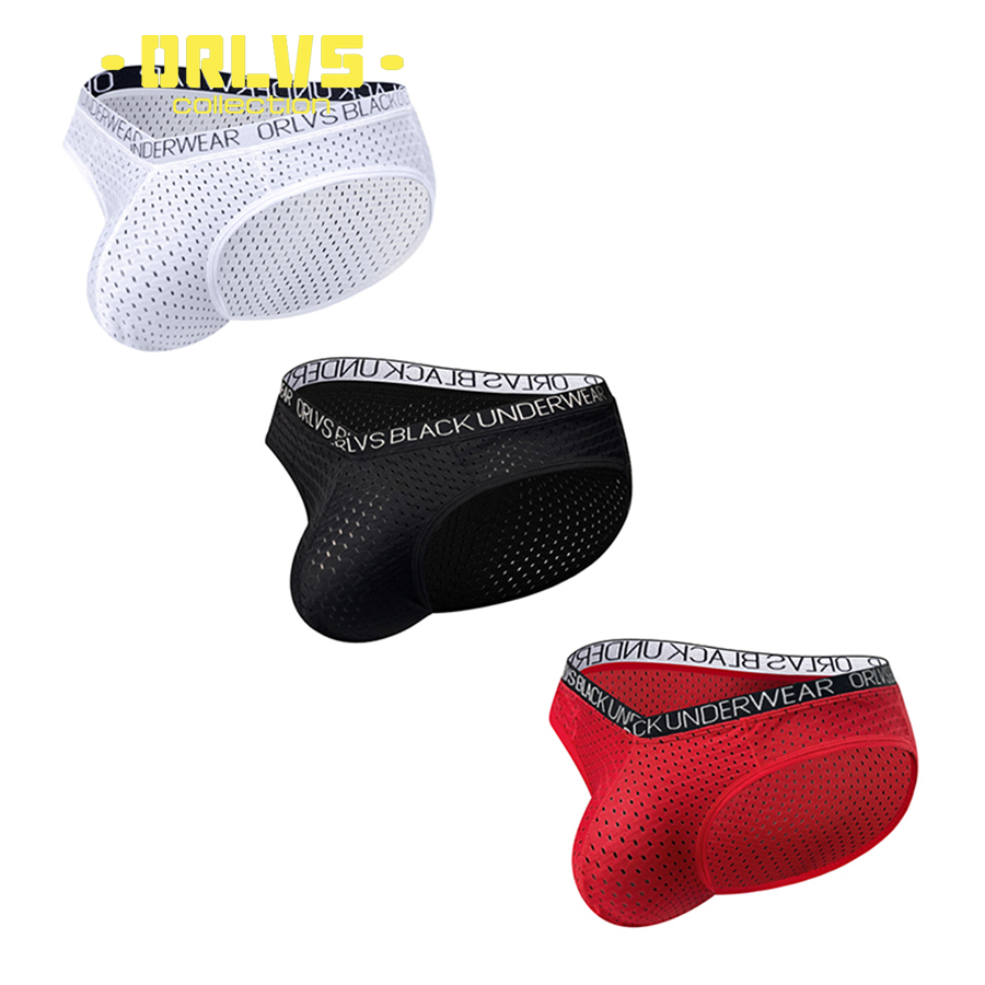Men'S Fashion Underwear Brands - ORLVS-Calzoncillos de malla de nailon para