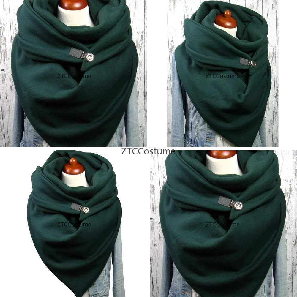 Mens Fashion Poncho - Bufanda de tubo unisex de algodón