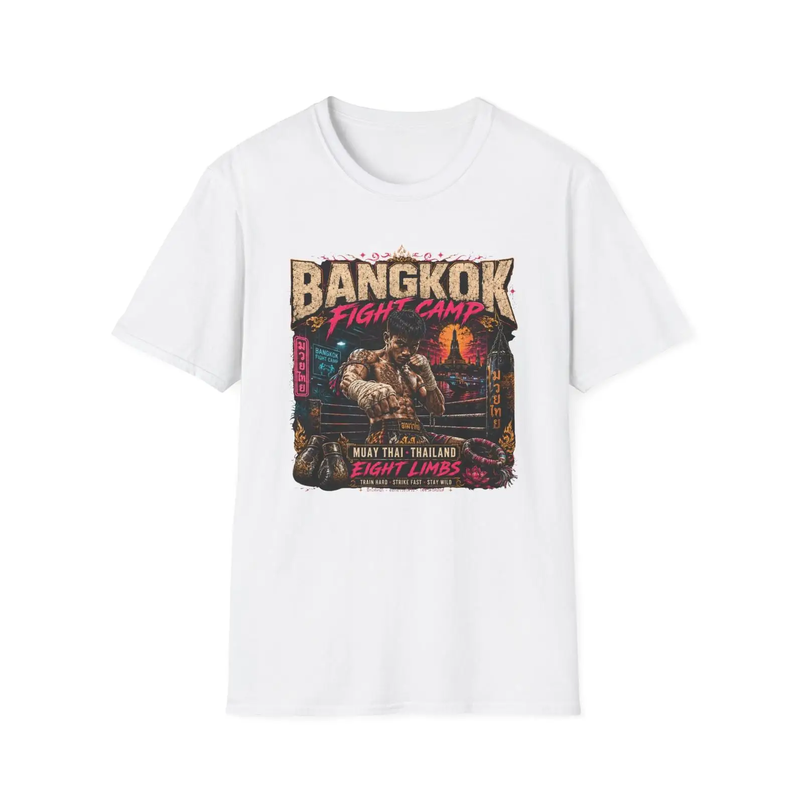 Mens Fashion Bangkok - Camiseta de Muay Thai, Campamento de