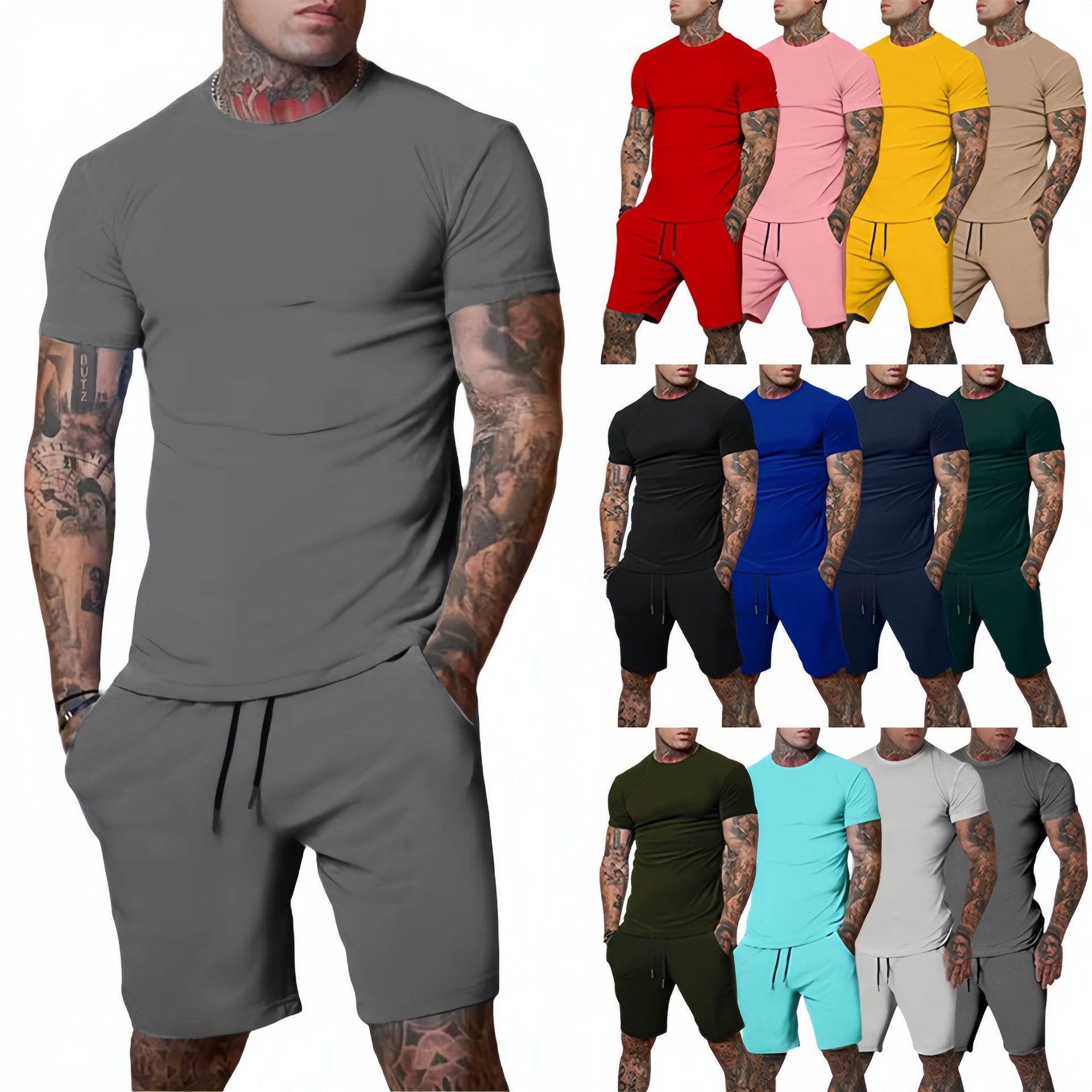 Queer Men'S Fashion - Conjunto Deportivo de Verano para Hombre,