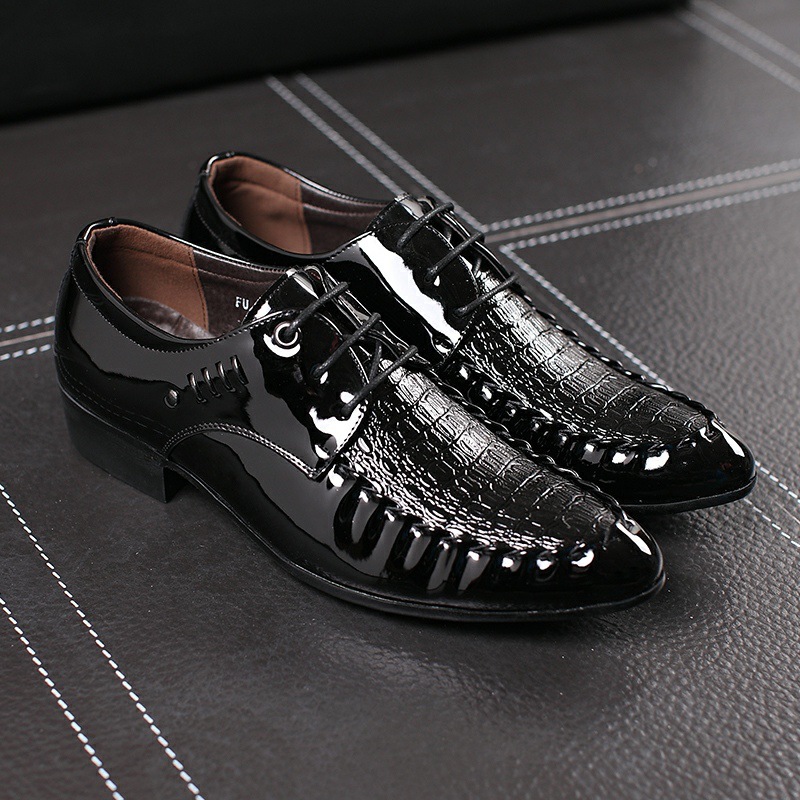 Oxford Shoes Brogue - Zapatos de vestir de cuero para