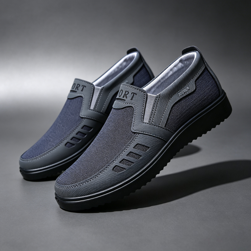 Men'S Fashion Loafers - Mocasines de lona sin cordones para