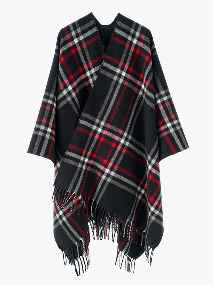 Invierno mujeres hombres bufan - Mens Fashion Poncho reseña y precio