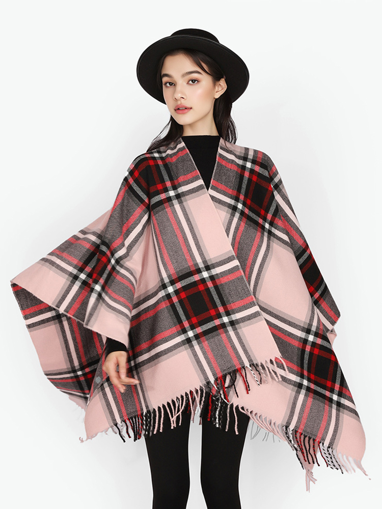 Invierno mujeres hombres bufan - Mens Fashion Poncho reseña y precio