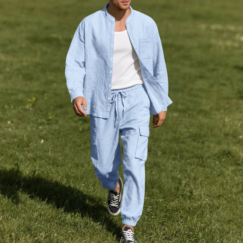 Conjunto de Dos Piezas de Lino - Linen Shirt Summer reseña y precio