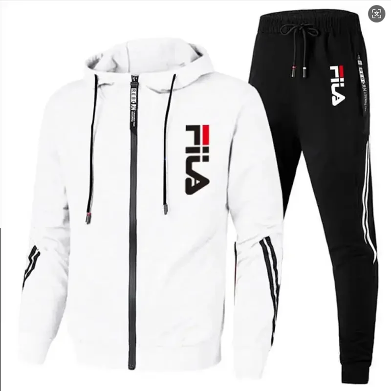 Conjunto de dos piezas de moda - Men'S Fashion Zipper Jacket reseña y precio