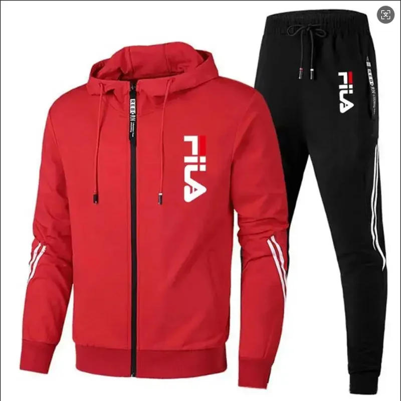 Conjunto de dos piezas de moda - Men'S Fashion Zipper Jacket reseña y precio