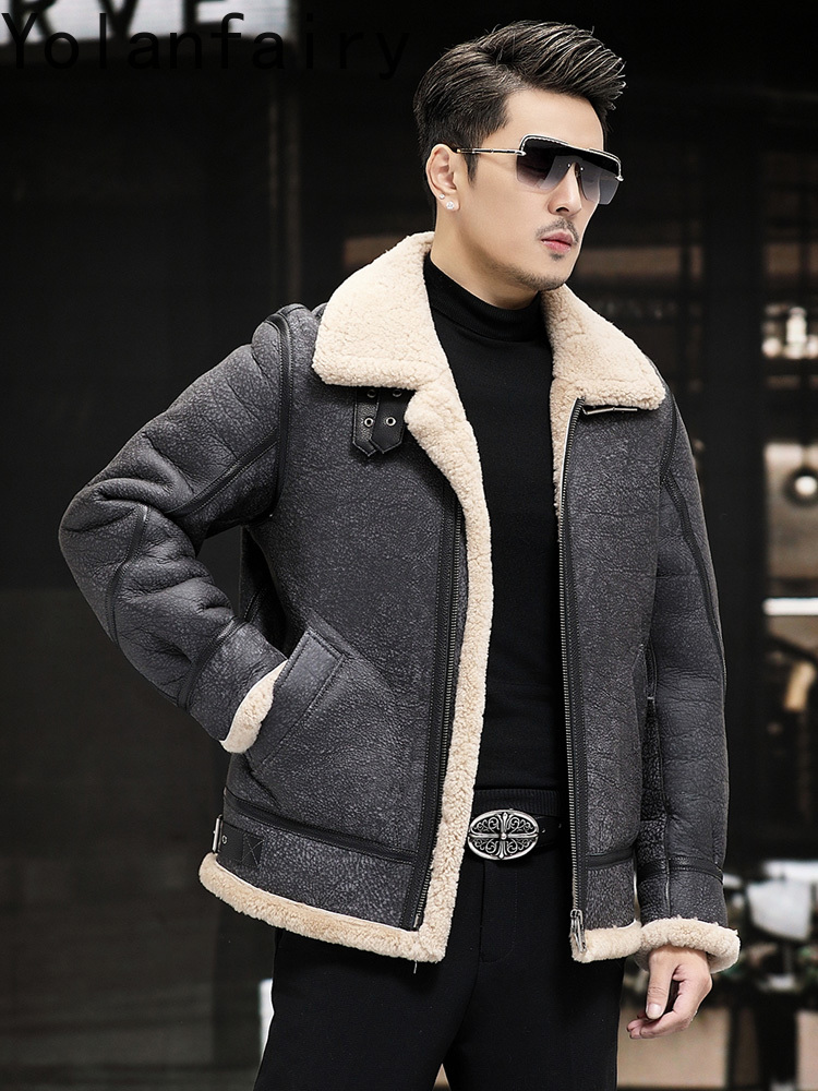 YOLANFAIRY chaquetas de cuero  - Men'S Fashion Zipper Jacket reseña y precio