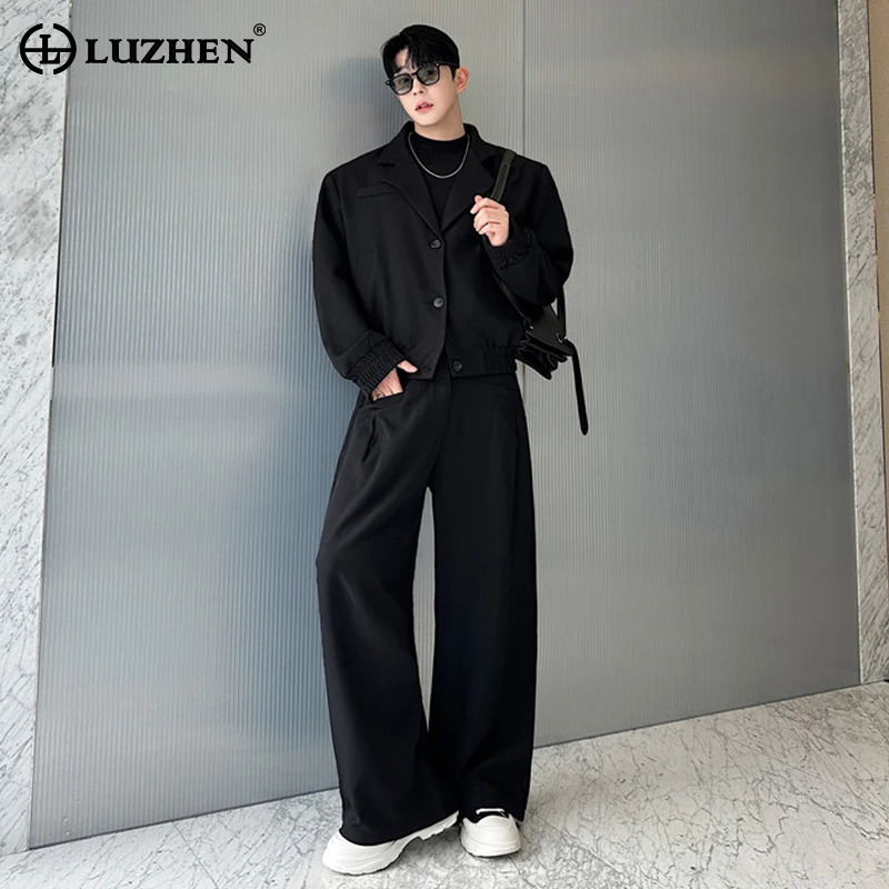 Blazer de primavera LUZHEN, ch - Men'S Fashion Zipper Jacket reseña y precio