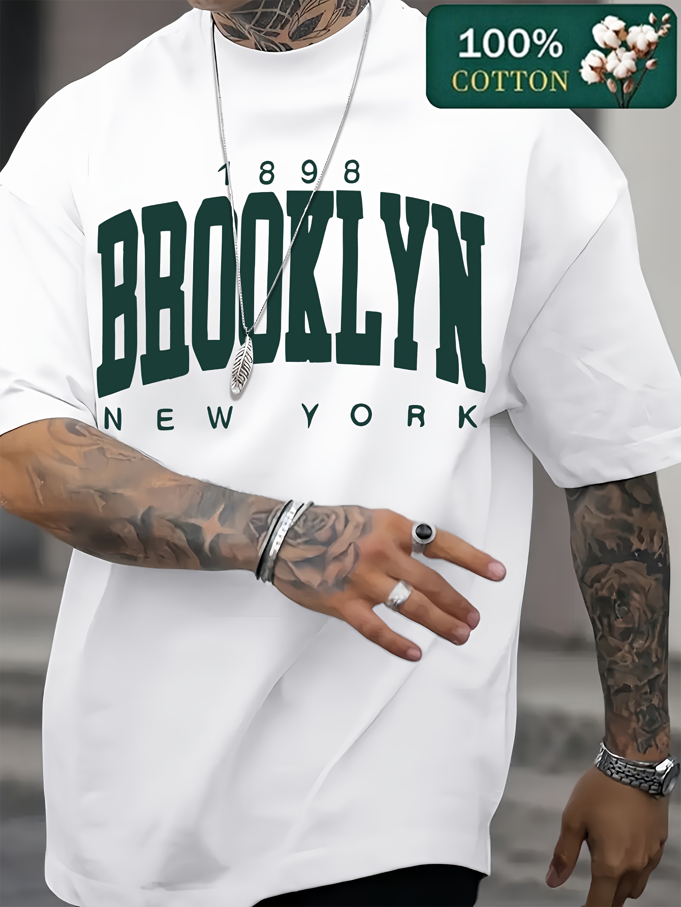 Camiseta de manga corta con cu - York Men'S Fashion reseña y precio