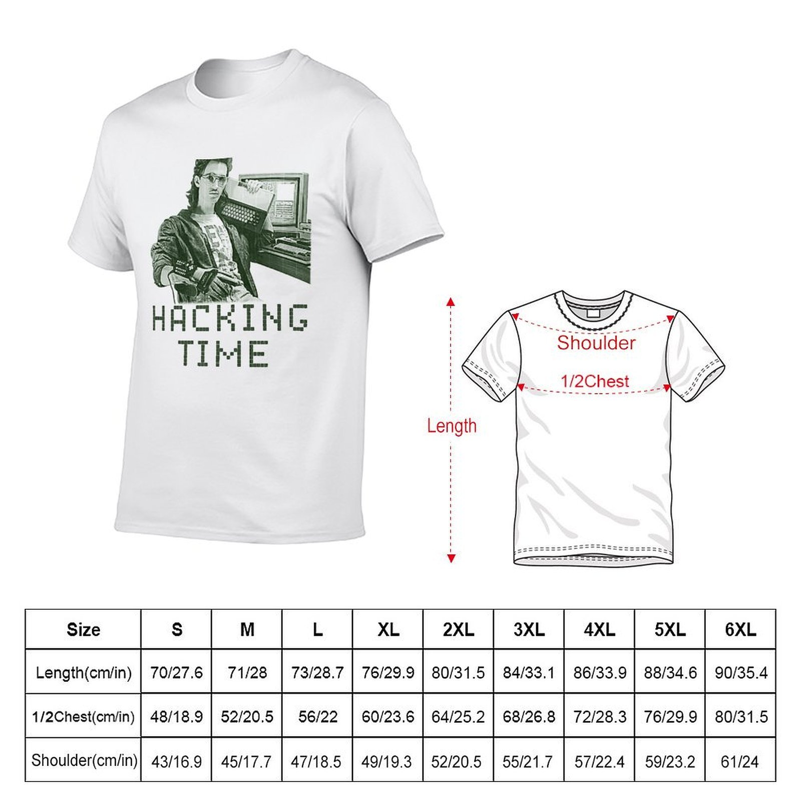 Camiseta Hacking Time para hom - Mens Fashion Hacks reseña y precio