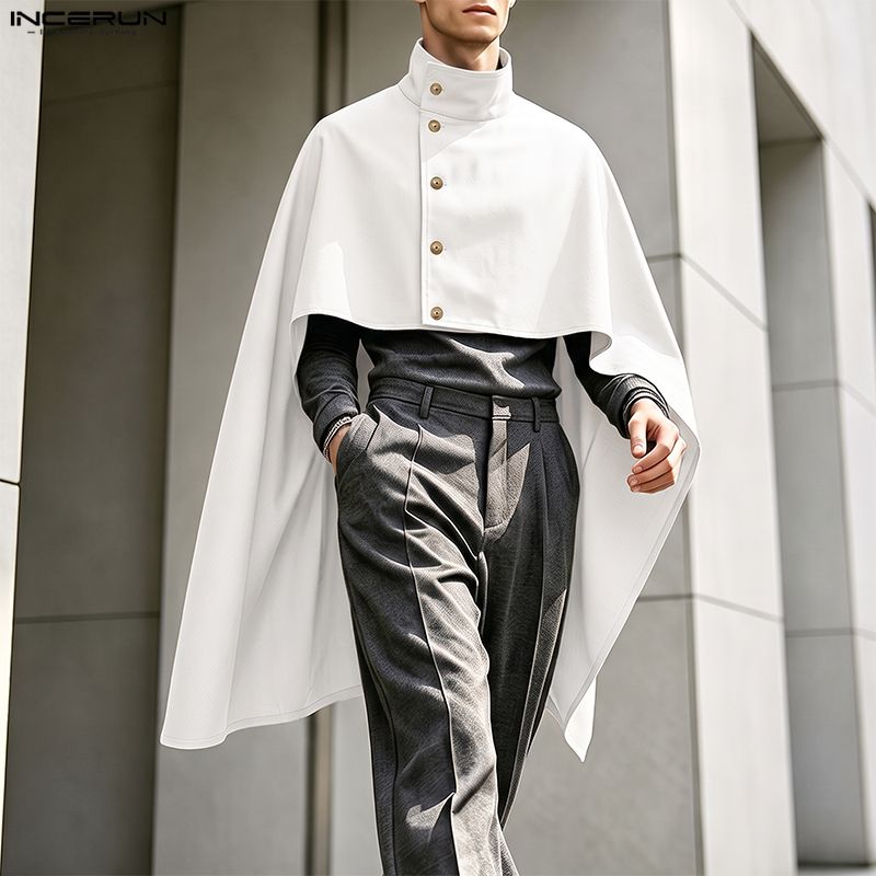 INCERUN: abrigo tipo capa para - Mens Fashion Poncho reseña y precio