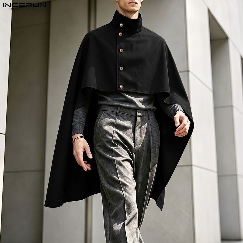 INCERUN: abrigo tipo capa para - Mens Fashion Poncho reseña y precio