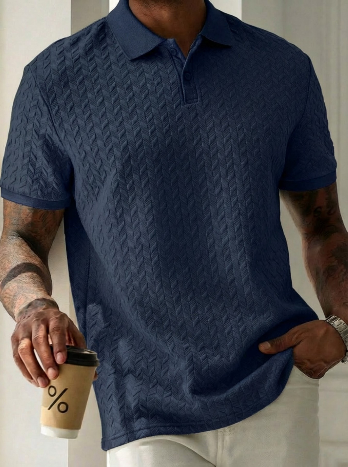 Camiseta Polo de Manga Corta c - Men'S Fashion Questions reseña y precio
