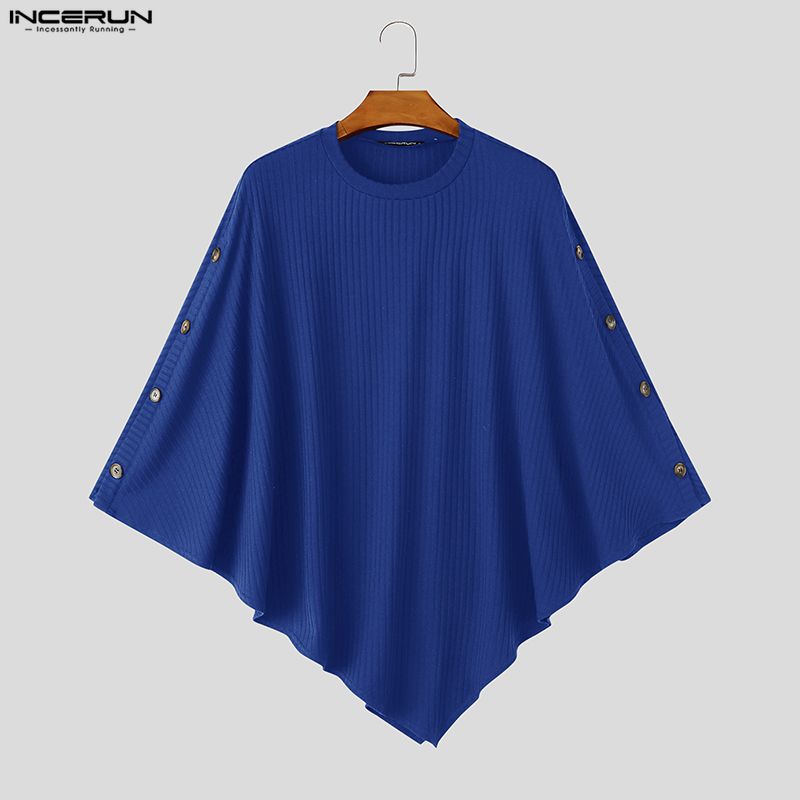 INCERUN: suéteres de punto hol - Mens Fashion Poncho reseña y precio