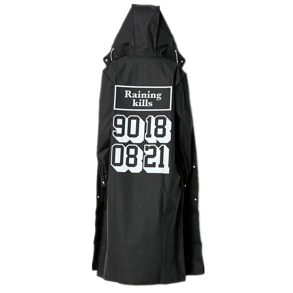 Nueva moda, capa de lluvia neg - Mens Fashion Poncho reseña y precio
