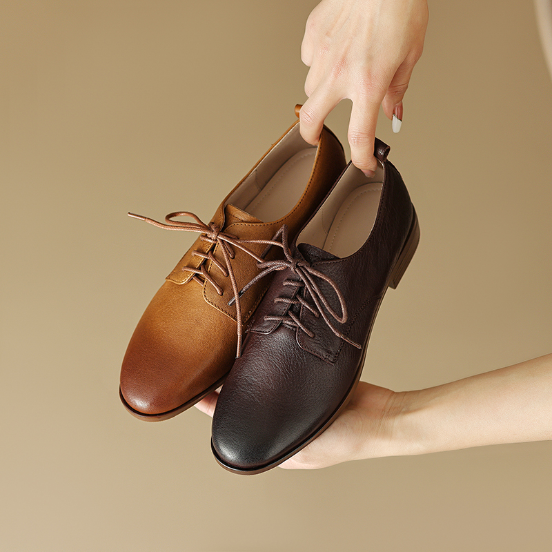 Zapatos Oxford de cuero de vac - Oxford Shoes Brogue reseña y precio