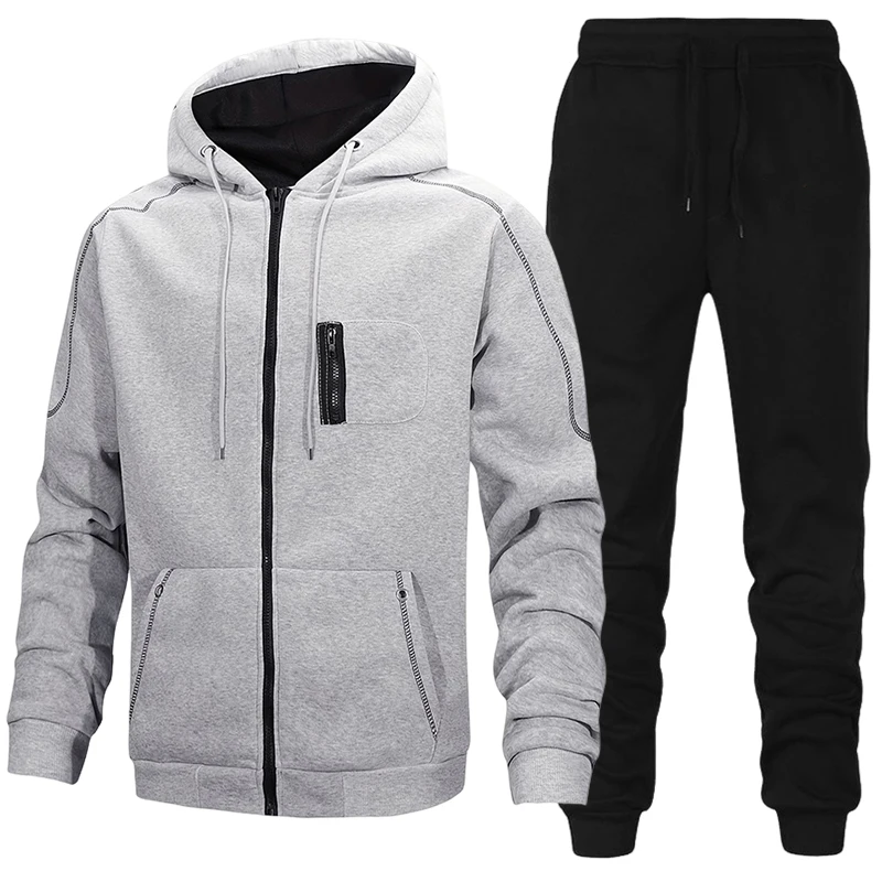Conjunto Deportivo para Hombre - Men'S Fashion Zipper Jacket reseña y precio