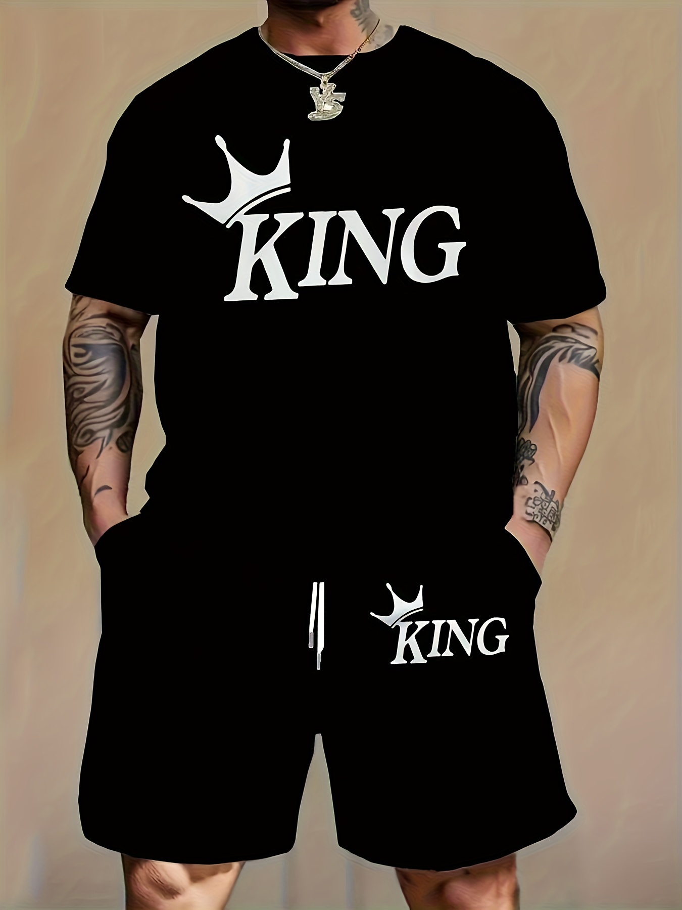 Conjunto a juego de 2 piezas p - Queer Men'S Fashion reseña y precio