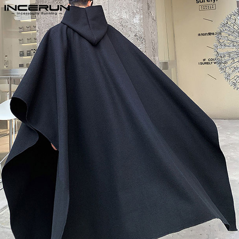 INCERUN moda hombres capa abri - Mens Fashion Poncho reseña y precio