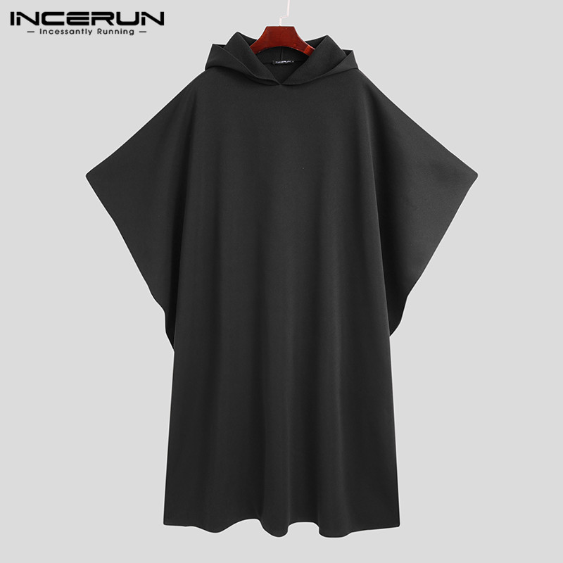 INCERUN moda hombres capa abri - Mens Fashion Poncho reseña y precio