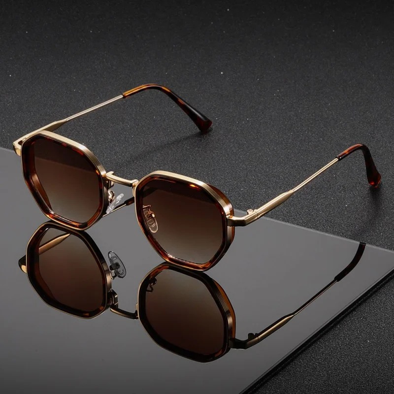 1 par de gafas de sol redondas - Men'S Fashion Glasses reseña y precio