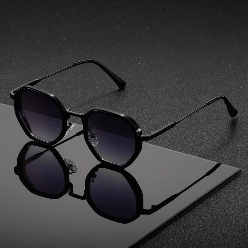 1 par de gafas de sol redondas - Men'S Fashion Glasses reseña y precio