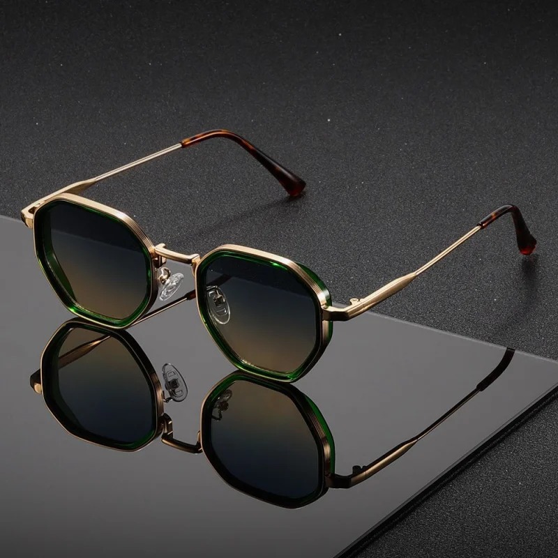 1 par de gafas de sol redondas - Men'S Fashion Glasses reseña y precio