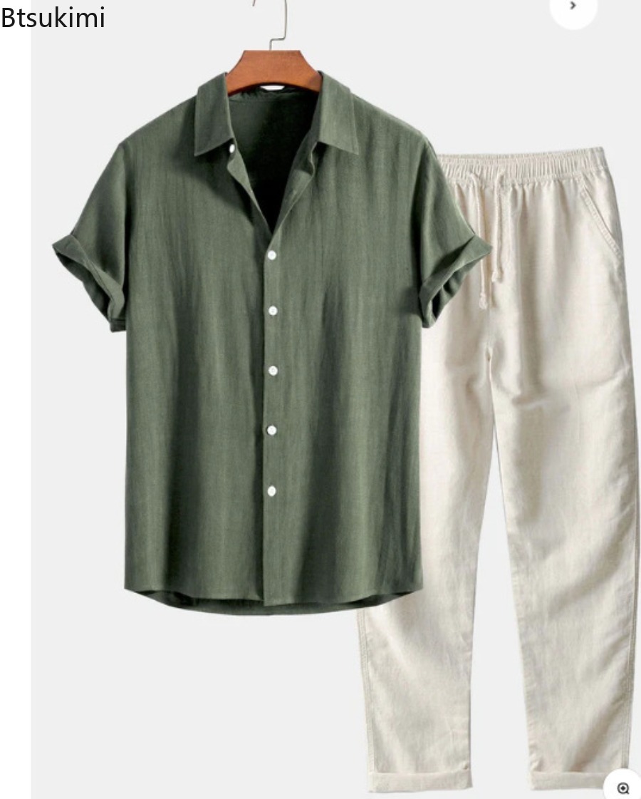 Conjunto de Dos Piezas para Ho - Linen Shirt Summer reseña y precio