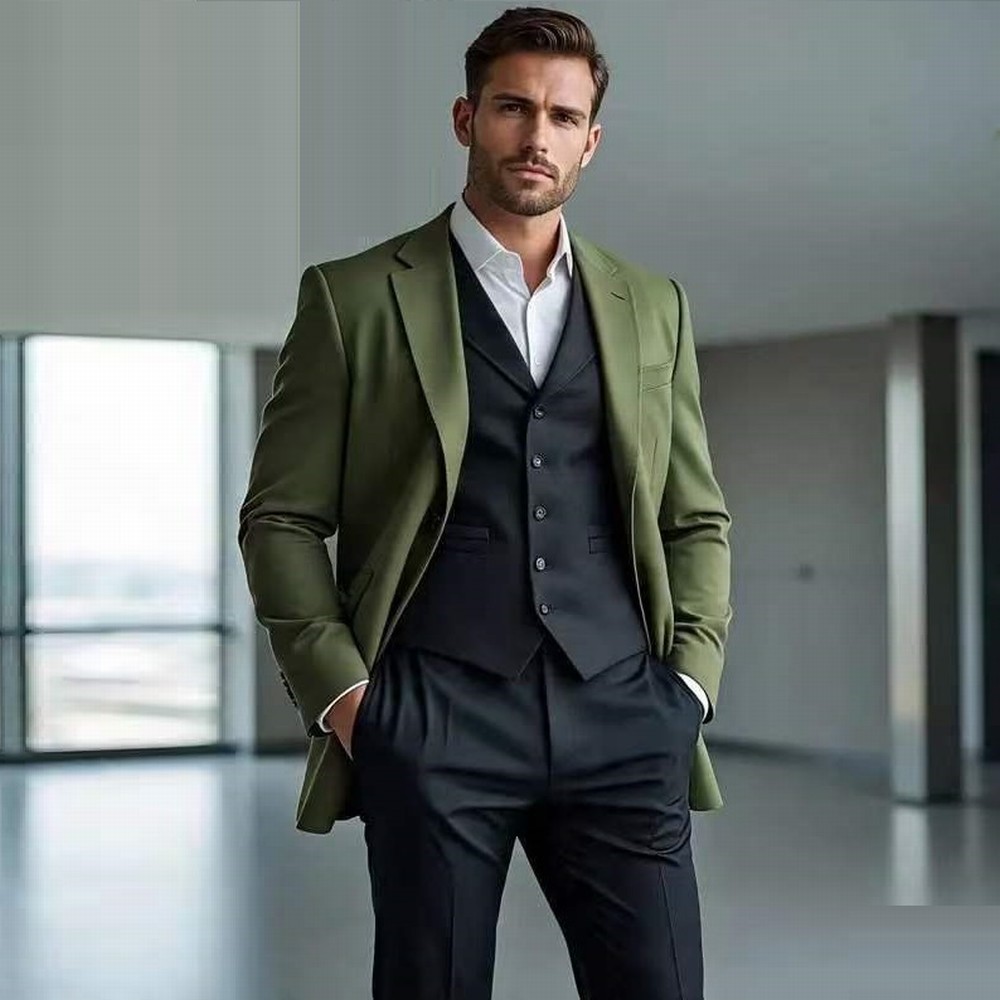 Traje formal de hombre en colo - Men'S Fashion Zipper Jacket reseña y precio