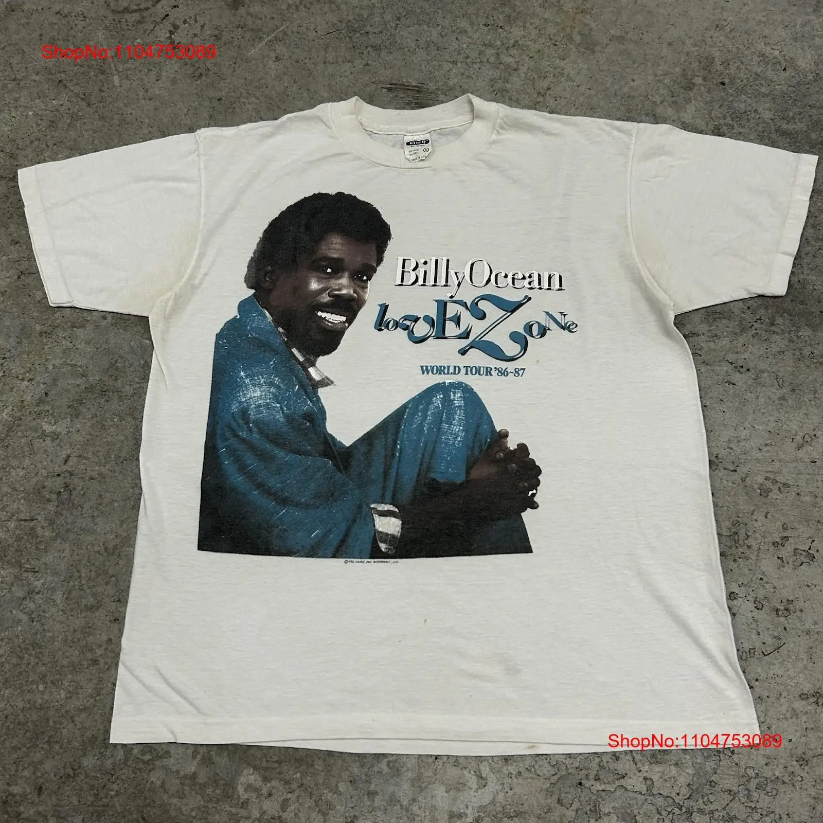 Vintage 80s Billy Ocean Band c - Xl Men'S Fashion reseña y precio