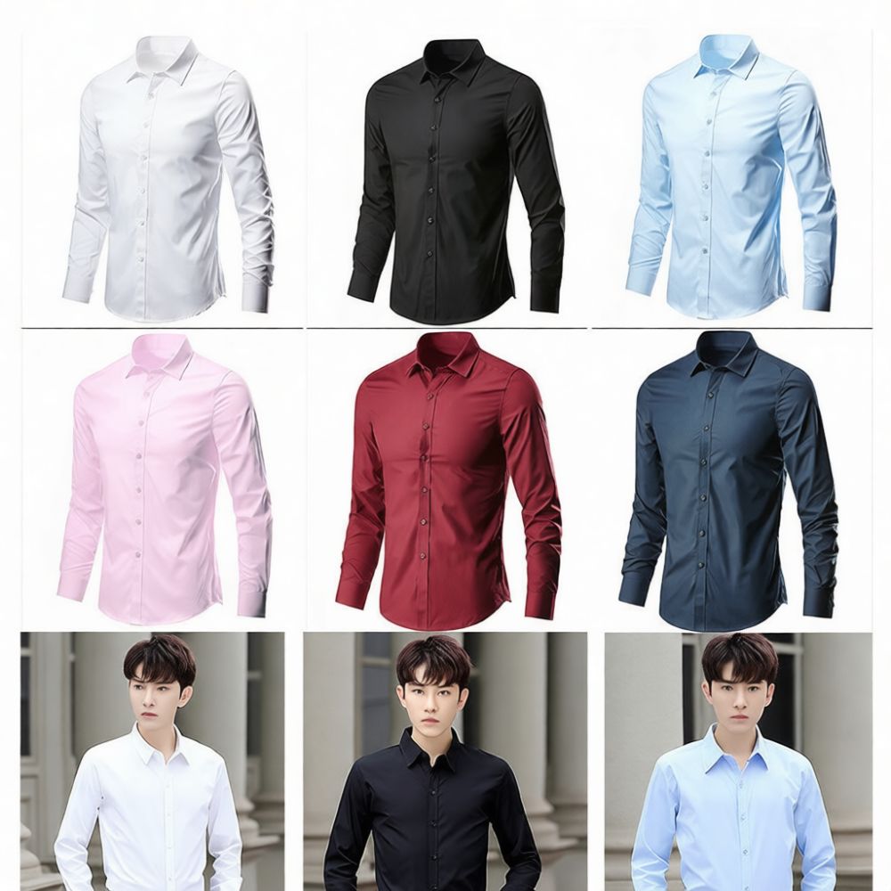 Nueva camisa de vestir de mang - Dress Shirt Non-Iron reseña y precio