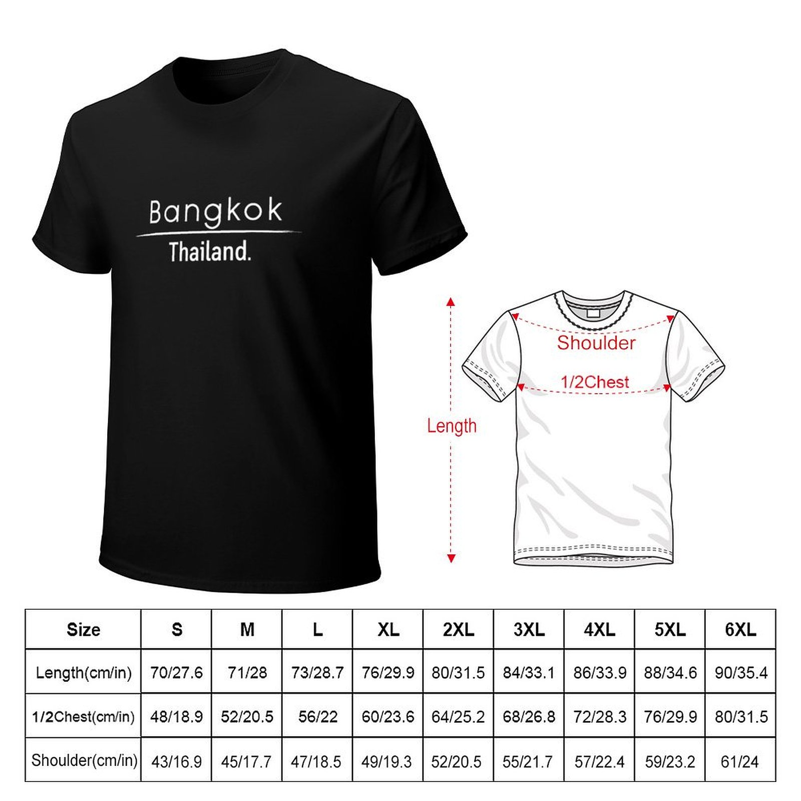 Camiseta de Bangkok, Tailandia - Mens Fashion Bangkok reseña y precio