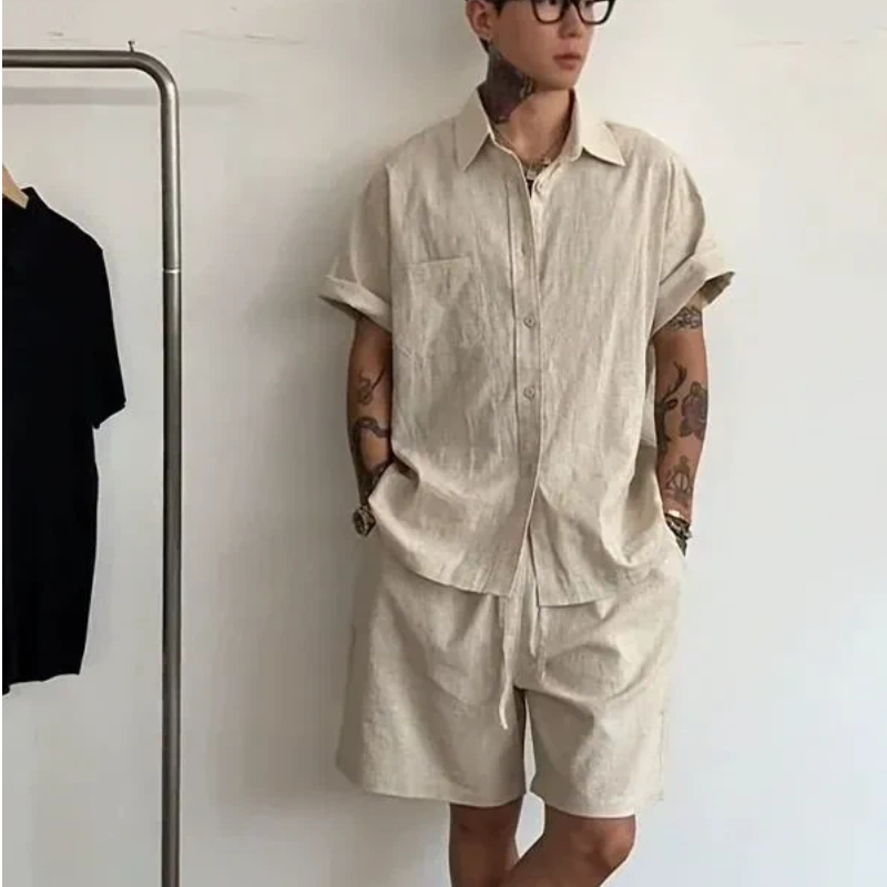 Conjunto de 2 Piezas de Lino y - Linen Shirt Summer reseña y precio