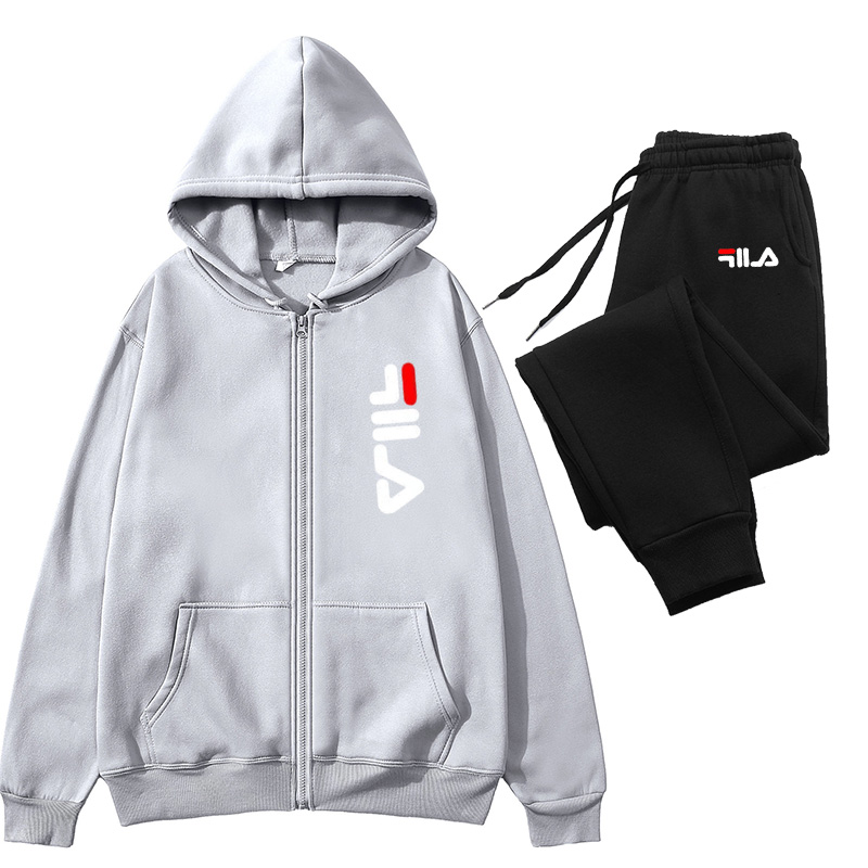 Conjunto Deportivo de 2 Piezas - Men'S Fashion Zipper Jacket reseña y precio
