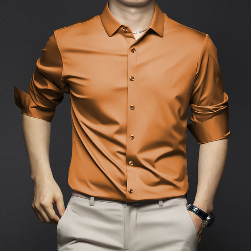 Camisa de manga larga de alta  - Dress Shirt Non-Iron reseña y precio