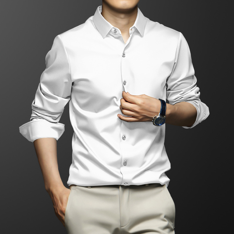 Camisa de manga larga de alta  - Dress Shirt Non-Iron reseña y precio