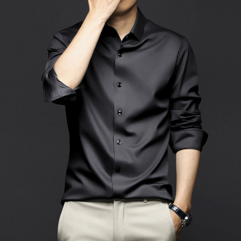 Camisa de manga larga de alta  - Dress Shirt Non-Iron reseña y precio