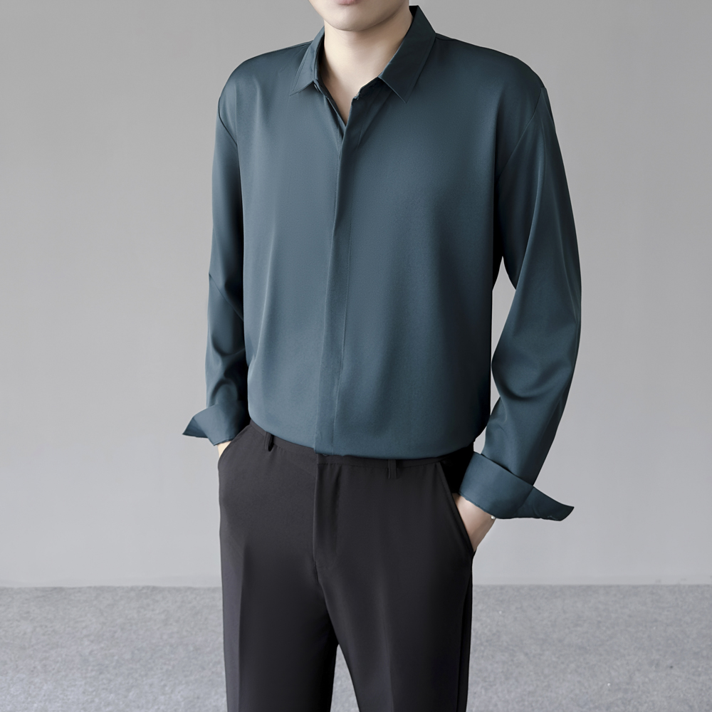 Camisa de seda helada fina par - Dress Shirt Non-Iron reseña y precio